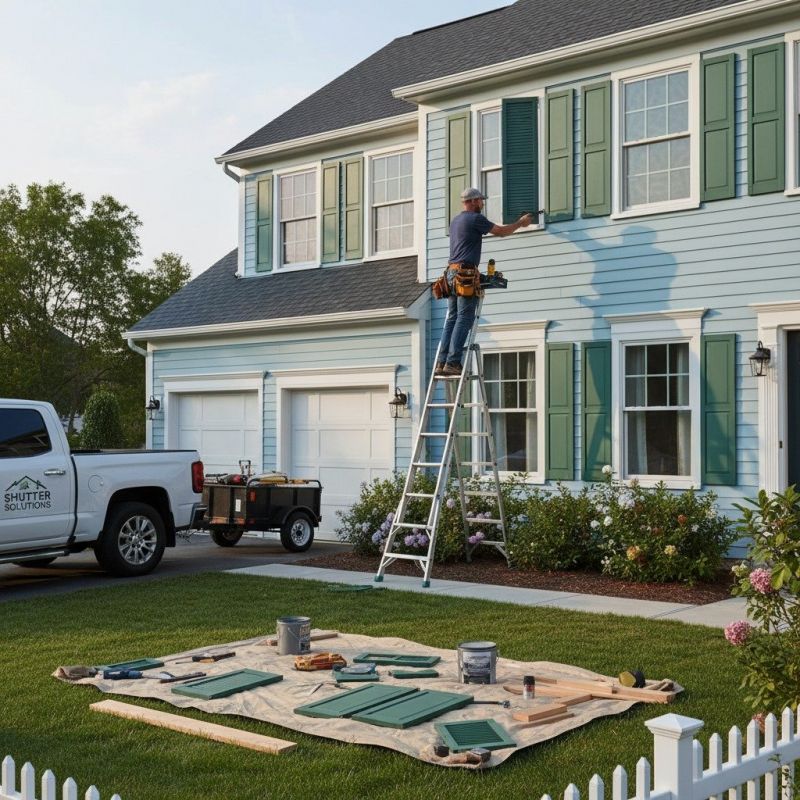 Shutter Reattachment in Littleton, CO