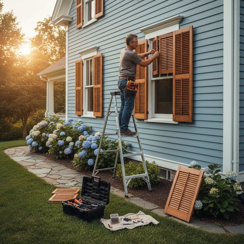 Shutter Reattachment in Kansas City, KS